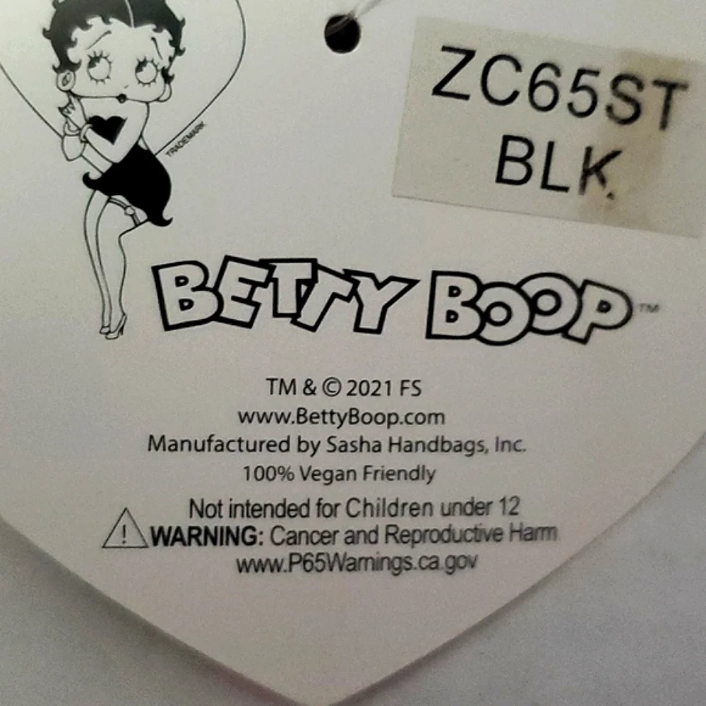 Sexy Betty Boop Black & Red Polka Dot Cosmetic Travel Bag